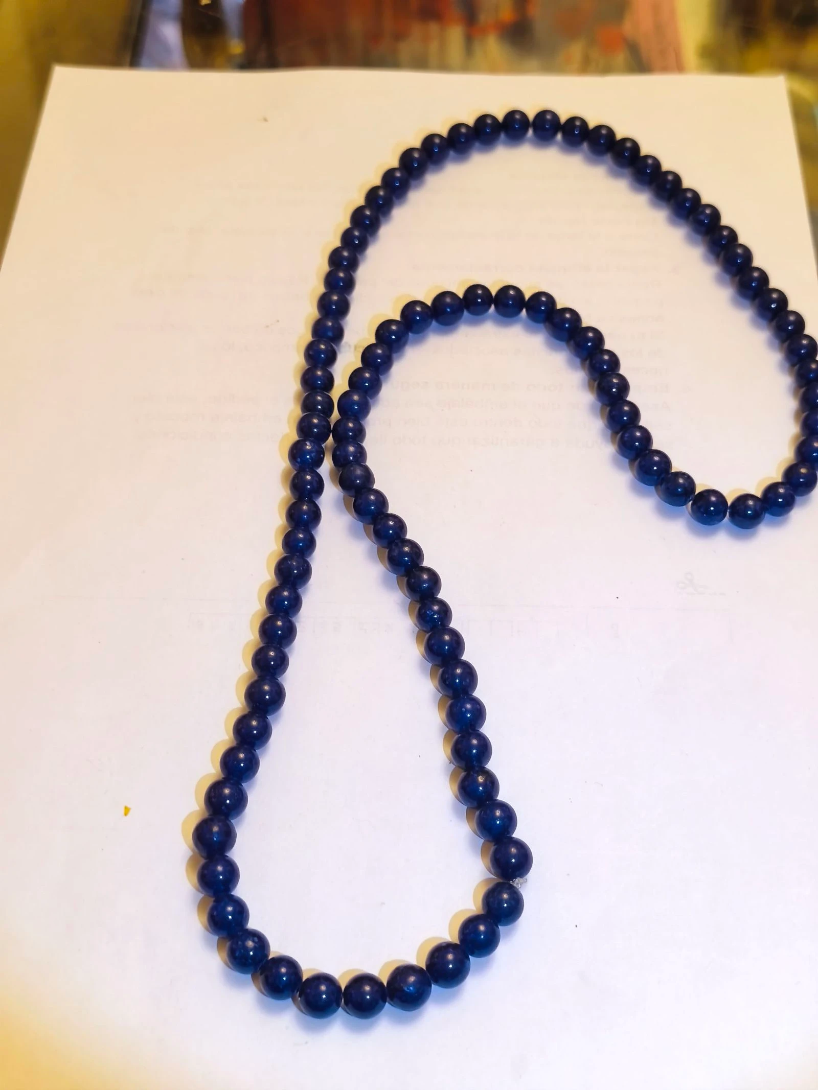 Colar lapislazuli de 80 centímetros – photo 4
